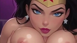Чудо-женщина из DC отжигает в третьей части жаркой серии — ИИ порно